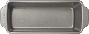Форма для випічки KitchenAid 27x11 см, алюмінізована сталь, антипригарна, без PFAS, для хліба, кексів, м'ясного хліба, підходить для духовки до 230°C, морозильника, посудомийної машини, сіра