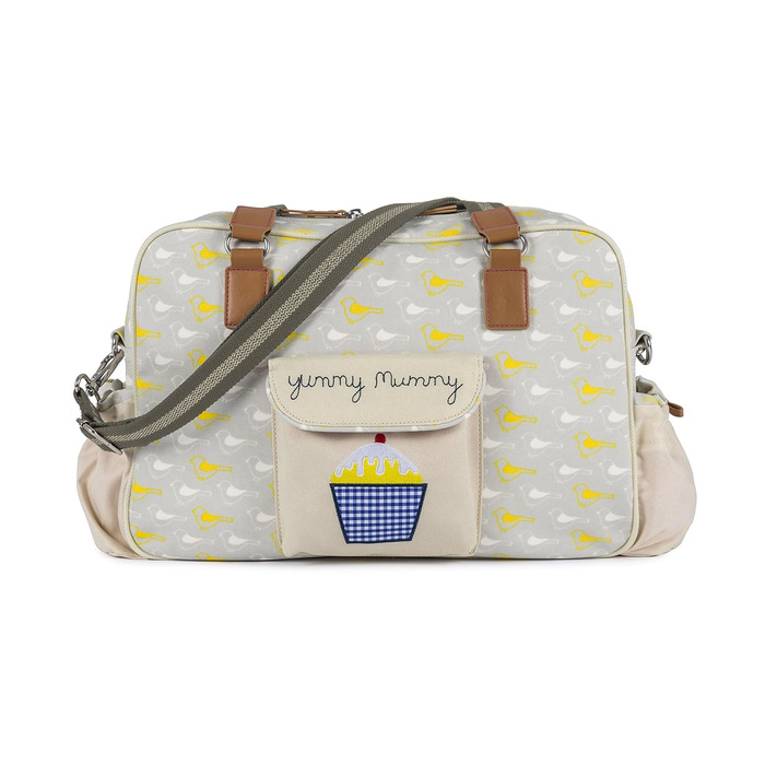 Сумка для мами Pink Lining Yummy Mummy Garden Birds, органайзер для дитячих речей, стильна, з пташками