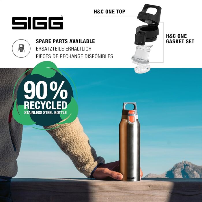 Термос-бутилка SIGG Hot & Cold One з ситечком для чаю, 0,55 л, нержавіюча сталь 18/8, ізольована, герметична, BPA-free