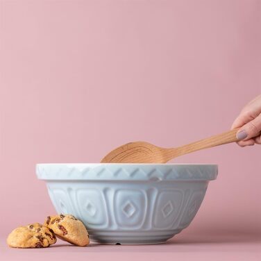 Миска для тіста Mason Cash 26 см, 2,7 л, світло-блакитна, керамічна, для тіста хліба, піци чи пирога, стійка до сколів
