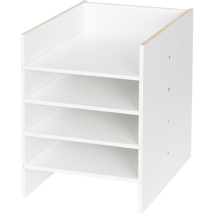 Органайзер для паперу DIN A4 INWONA Kallax Expedit, 5 відділень, білий, 25x33,5x36 см – полиця для документів, сортувальник, підставка для паперу