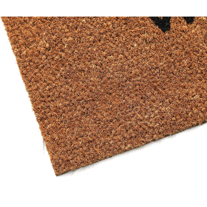 Преміум кокосовий килимок Coco&Coir Everything in a nutshell 45x75 см, з ПВХ, нековзкий, для входу, для дому та вулиці, для котів