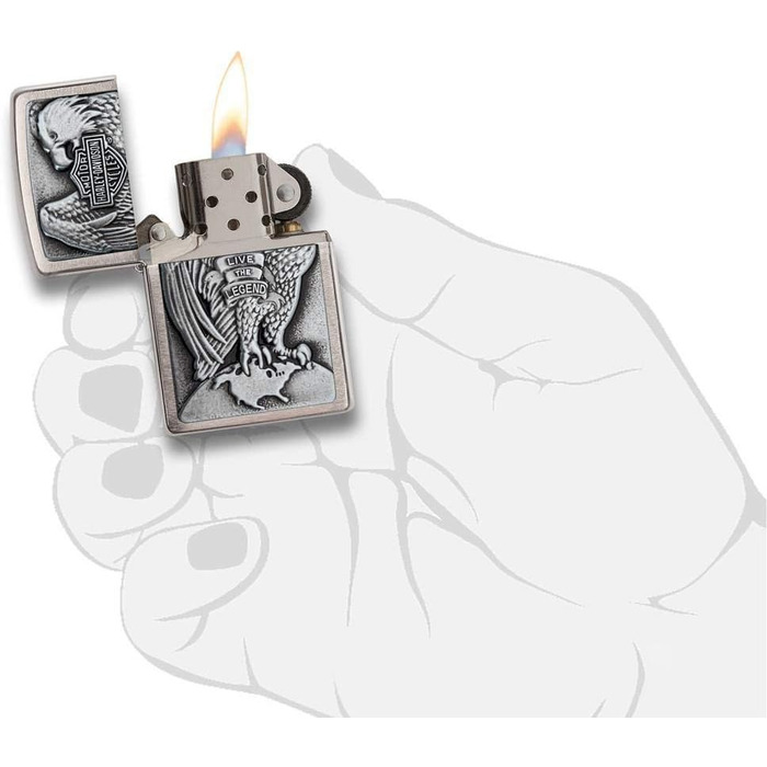 Запальничка Zippo Eagle & Globe, оригінал США, бензинова