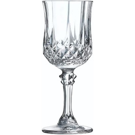 Набір стопок Cristal d'Arques Paris Longchamp 6 шт, 60 мл, скло Kwarx, висока прозорість і міцність, посилена упаковка
