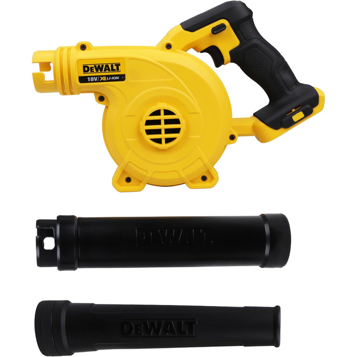 DEWALT акумуляторний повітродув 18В, 290 км/год, 3 режими, без акумулятора та зарядного, DCV100-XJ