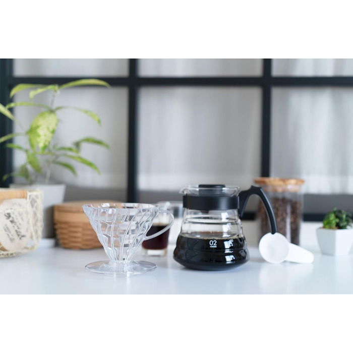 Набір для рукоділля Hario V60 крапельниця, скляний глечик, ложка, фільтр