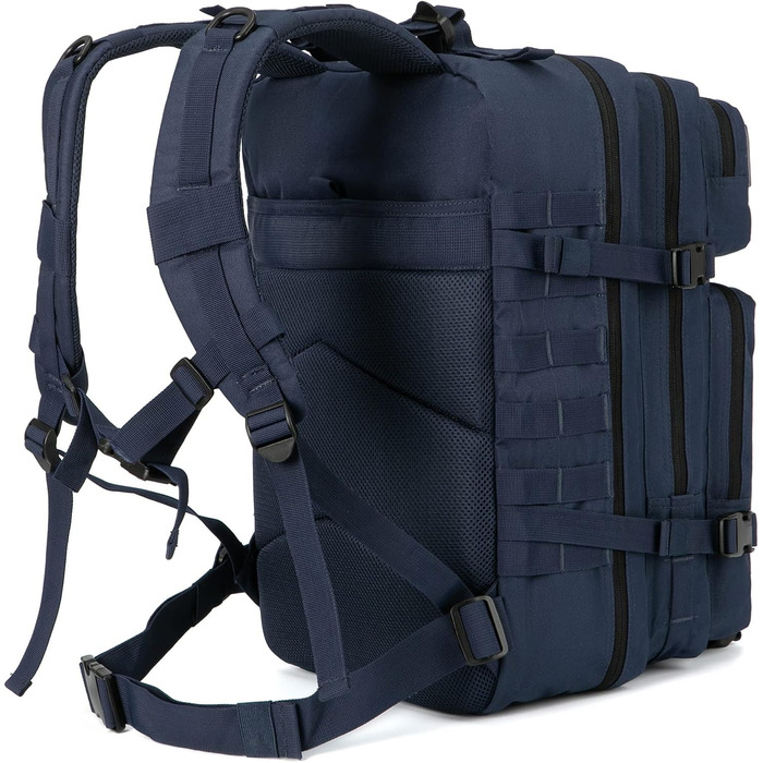 Тактичний рюкзак QT&QY 45 л, армійський, військовий Molle, для чоловіків, туристичний, для походів, 3-денний, синій