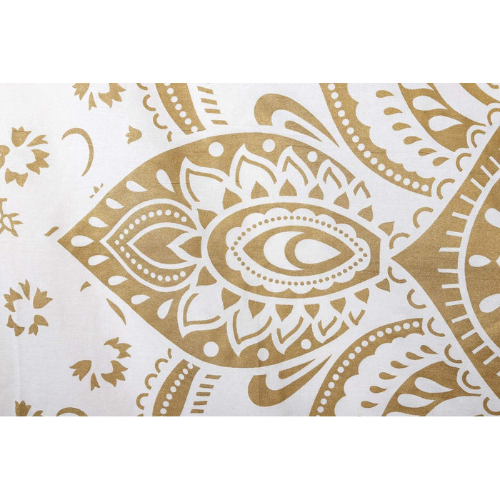 Омбре гобелен Mandala синьо-золотий, багатобарвний, 85x89 дюймів, настінний декор у стилі бохо, гіпі килим, текстиль для дому