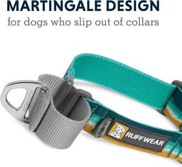 Нашийник для собак RUFFWEAR Web Reaction, синій, 28-36 см (43-51 см), з пряжкою, преміум-якість