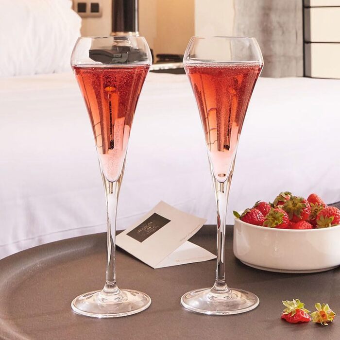 Бокали для шампанського Chef & Sommelier Open Up 200 мл, 6 шт, кришталь Krysta, для свят, прозорі, міцні