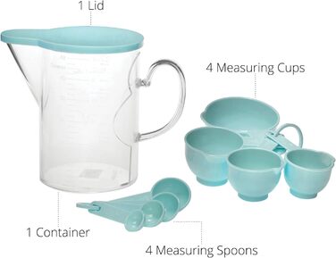 Мірний стаканчик і ложка Supreme Housewares, 10 шт. , синій