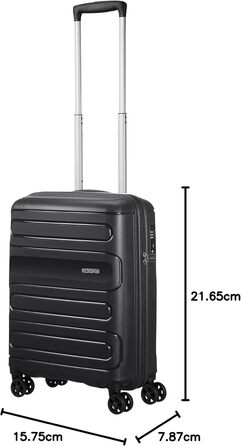 Валіза на колесах American Tourister Sunside 55 см, 35 л, чорна