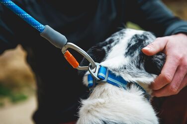 RUFFWEAR Knot-a-Leash — світловідбивний повідок для собак із мотузки з карабіном, 1,5 м, 7 мм, чорний