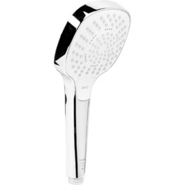 Душова лійка hansgrohe Croma Select E, економна, 9 л/хв, 3 режими, антикальційна, 110x110 мм, біла/хром
