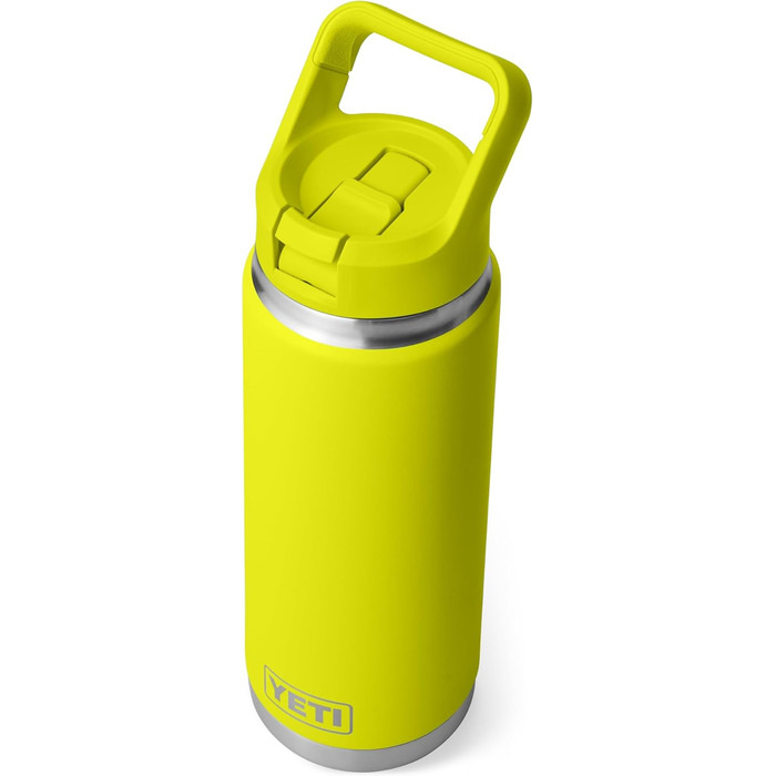 Термобутилка YETI Rambler C із соломинкою, вакуумна сталева, 769 мл, жовта