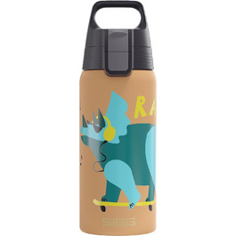 SIGG ізольована пляшка для води для дітей Shield Therm ONE, підходить для газованих напоїв, герметична, легка, BPA-free, 0,5 л (4 Rawsome)