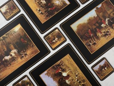 Підставки під чашки Tally Ho, 6 штук, дерев'яні