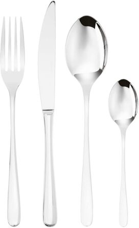 Столовий набір Sambonet Taste 52553-G2 з нержавіючої сталі 18/10, 48 предметів для 12 персон, посудомийна машина