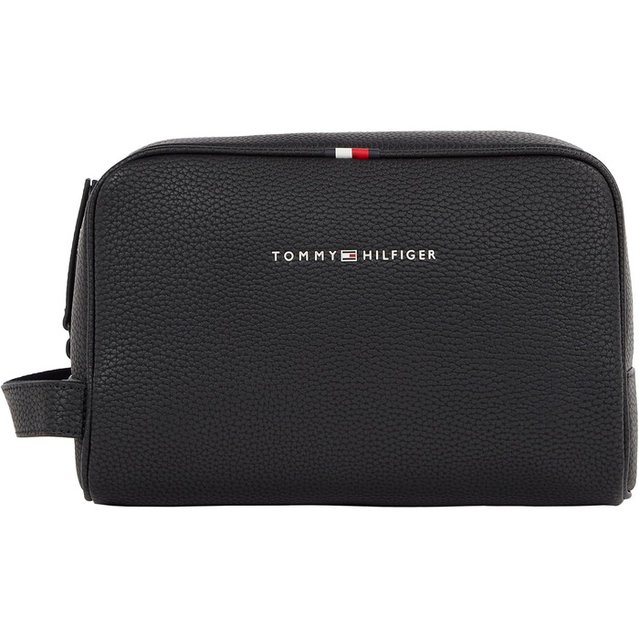 Чоловіча косметичка Tommy Hilfiger Essential з екошкіри, чорна, дорожня, преміум-якість