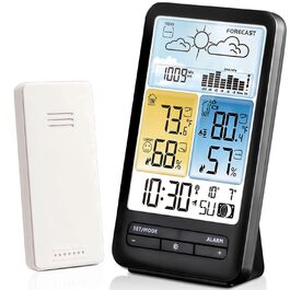 Бездротовий цифровий термометр для басейну та ставка з LCD-дисплеєм, IPX8, підводний, WScolor1ST