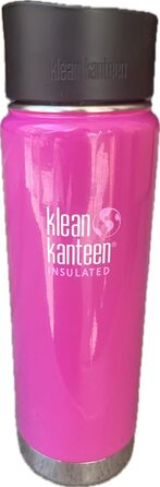 Термос-бутилка Klean Kanteen Wide 591 мл з вакуумною ізоляцією і кришкою Cafe Cap 2.0, колір Wild Orchid