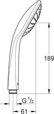 Ручний душ Grohe Vitalio Comfort 100 з 4 режимами, модель 26094000