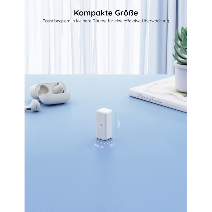 GoveeLife Wi-Fi гігрометр-термометр для приміщень, 3 шт. Смарт датчик температури та вологості з додатком, збереженням даних, для теплиць, винних погребів