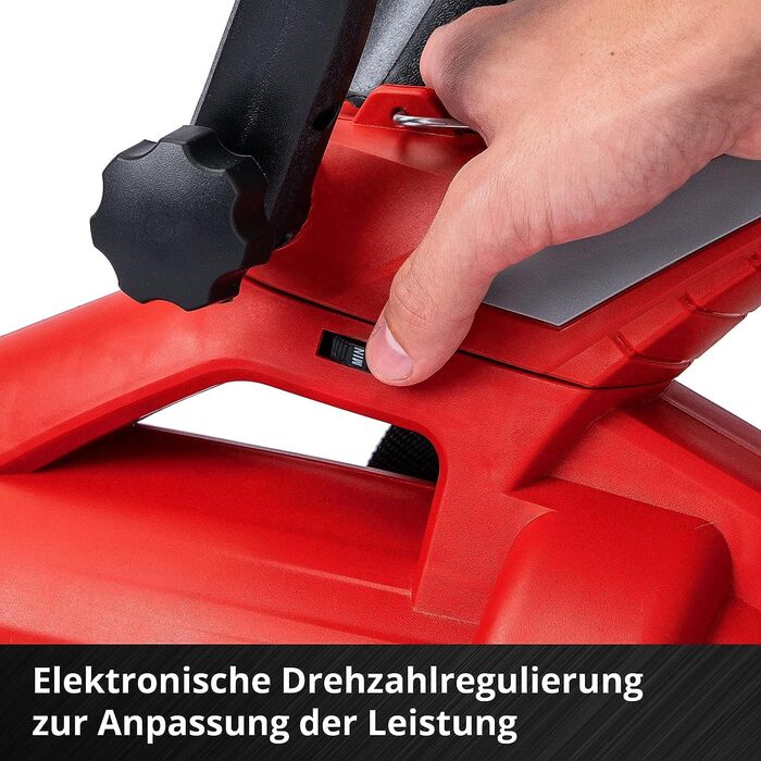 Акумуляторний садовий пилосос-воздуходув Einhell GE-CL 36 Li E-Solo Power X-Change, 2x18В, безщітковий двигун, 210 км/год, мішок 45 л, ремінь, без акумулятора та зарядного пристрою