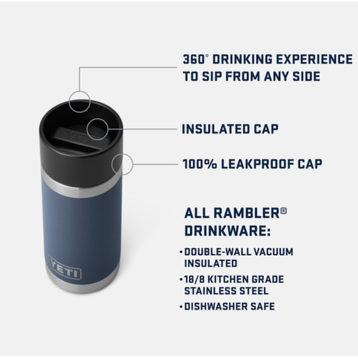 Термос YETI Rambler 354 мл з кришкою HotShot, м'ятний