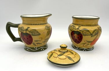 Делюкс набір цукорниця та молочник Tuscan Collection, ручний розпис ACK