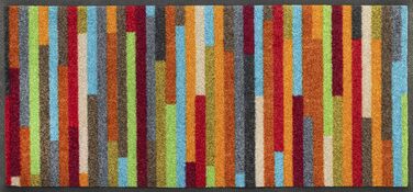 Килимок для взуття wash+dry Mikado Stripes 35x75 см, кольоровий, для приміщень, праний