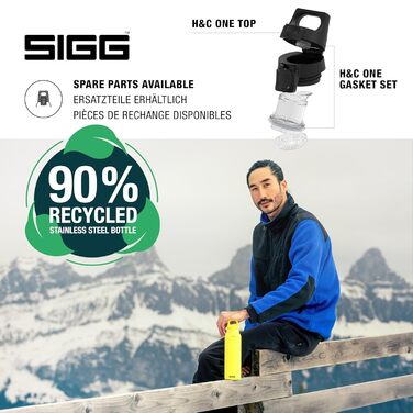 Термос пляшка SIGG Hot & Cold One з ситечком, 0,55 л, нержавіюча сталь 18/8, ізольована, ультра-лимон, BPA-free, не протікає