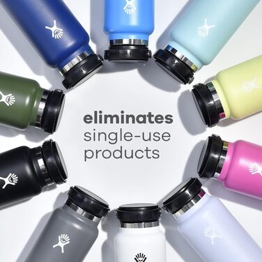 Термобутилка HYDRO FLASK 1180 мл із нержавіючої сталі для води, ізольована спортивна пляшка з герметичною кришкою Flex Cap, ремінцем, підходить для посудомийної машини, Snapper