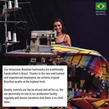 Гамак AMAZONAS XL Barbados Rainbow, ручна робота, Бразилія, до 200 кг, 230x150 см, для 1-2 осіб, різнокольоровий, довжина 340 см