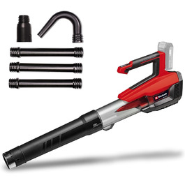 Акумуляторний повітродув Einhell GP-LB 18/200 Li Solo Power X-Change, 18В, літій-іонний, осьова турбіна, потік 670 м³/год, набір для очищення ринв, без акумулятора та зарядного пристрою