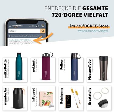 Фітнес-пляшка для води 720°DGREE uberBottle Jug 2300 мл з ручкою, BPA Free, герметична – велика спортивна пляшка для тренувань, спортзалу, фітнесу