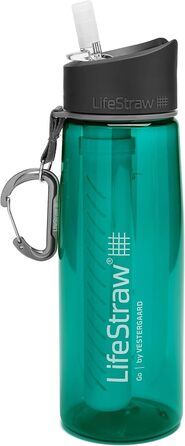 Пляшка-фільтр LifeStraw Go 650 мл (темно-бірюзова) для очищення води