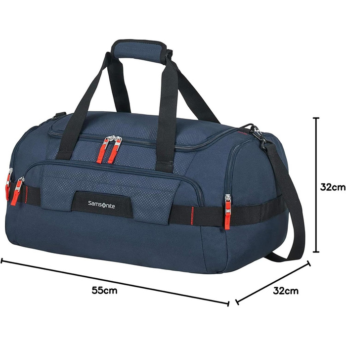 Дорожня сумка Samsonite Sonora S, 55 см, 59,5 л, синя (нічний синій)