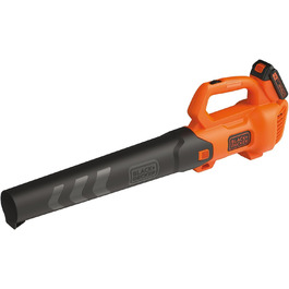 Акумуляторний повітродув Black+Decker BCBL200L 18В, 2.0Аг, 145 км/год, 577 м³/год, з лопаткою для листя, для терас, доріжок, саду, з акумулятором та зарядним