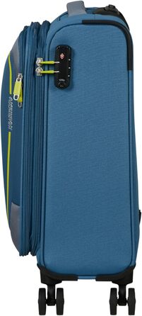Валіза American Tourister Pulsonic Spinner L, розсувна, 81 см, 113/122 л, синя (Coronet Blue), валіза S (55 см, 43.5 л)