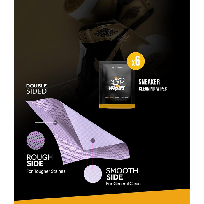 Набір для чищення кросівок Crep Protect Box-Pack преміум: 6 серветок, 2 капсули, гумка, розчин 100 мл, мікрофібра, щітка