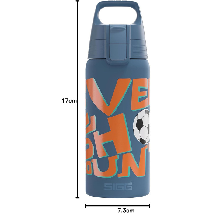 SIGG ізольована дитяча термос-пляшка Shield Therm ONE 0,5 л для газованих напоїв, герметична, легка, BPA-free (5 Ballgame)
