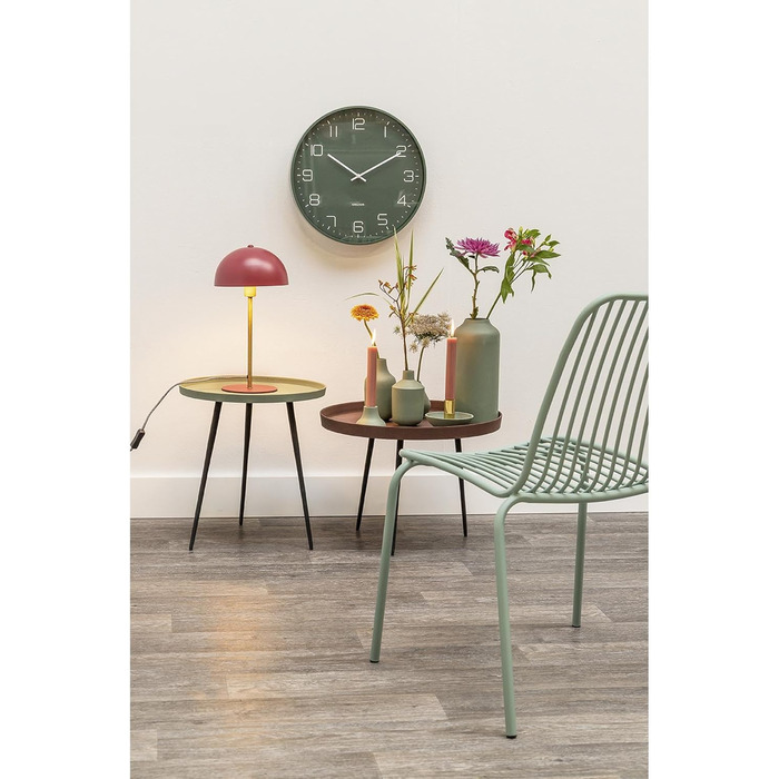 Годинник настільний і настінний Karlsson Flip XL, дерево, 17,5×37×9 см