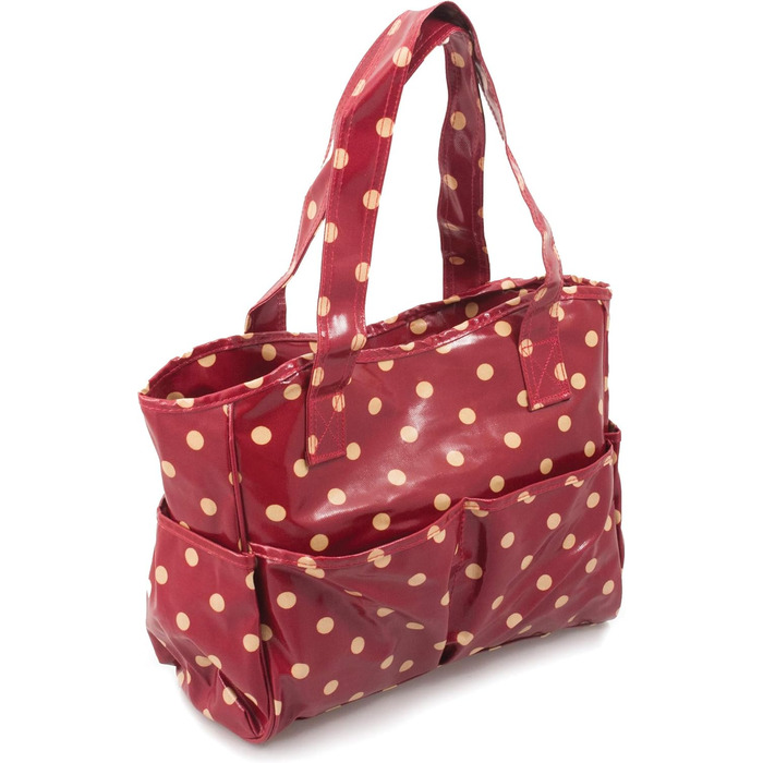 Бавовняна сумка для рукоділля Hobby Gift, червона, 14x36,5x30 см