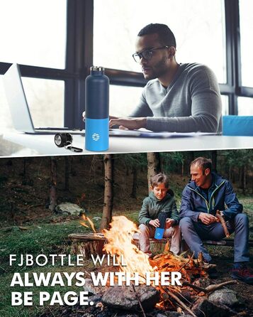 Термос-бутилка FEIJIAN FJbottle 316 з нержавіючої сталі 750/1000 мл, вакуумна, герметична, з карабіном, BPA-free для спорту, роботи та подорожей