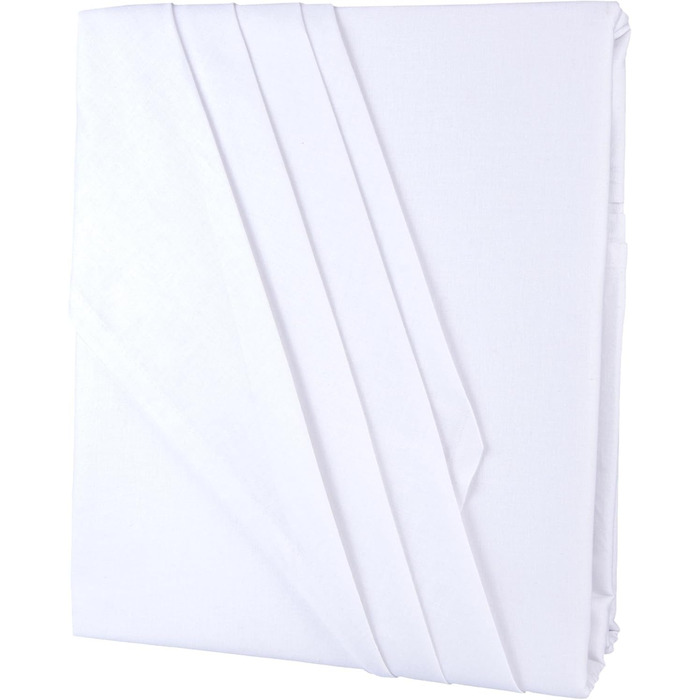 Простирадло без гумки aqua-textil Edition XXL 240x290 см, біле, бавовна, класичне простирадло для ліжка