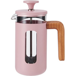 Френч-прес La Cafetière Pisa 350 мл, боросилікатне скло, нержавіюча сталь, рожевий, для меленої кави та чаю