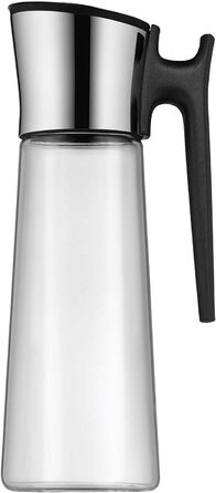 Глечик для води WMF Basic 1,5 л з ручкою і силіконовою кришкою, скляний графин з кришкою Closeup