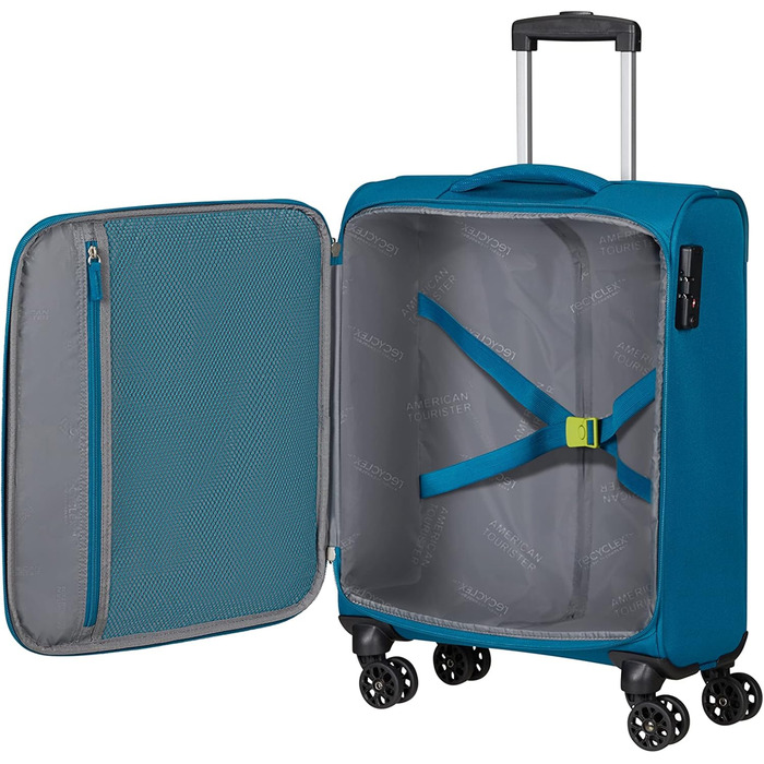 Валіза American Tourister Hyperspeed 80 см, розширювана, 109/116 л, бірюзова, набір 3-в-1