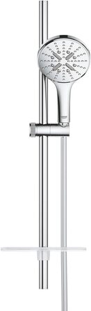 Душова лійка GROHE Vitalio SmartActive 130 Cube, 3 режими, хром, набір 900 мм, круглий